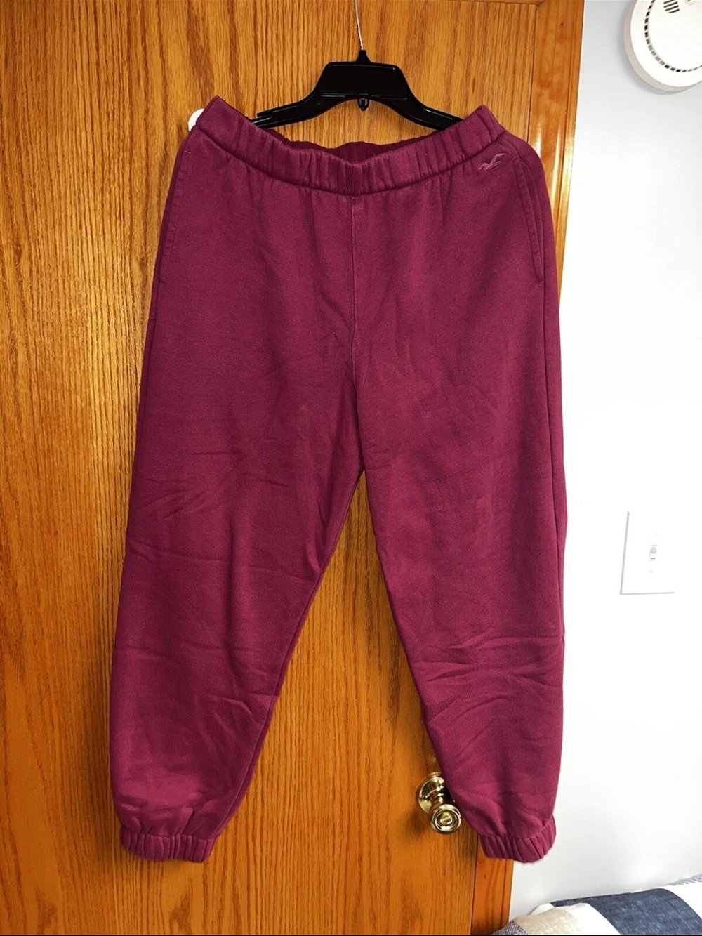 Hollister Burgundy Sweatpants